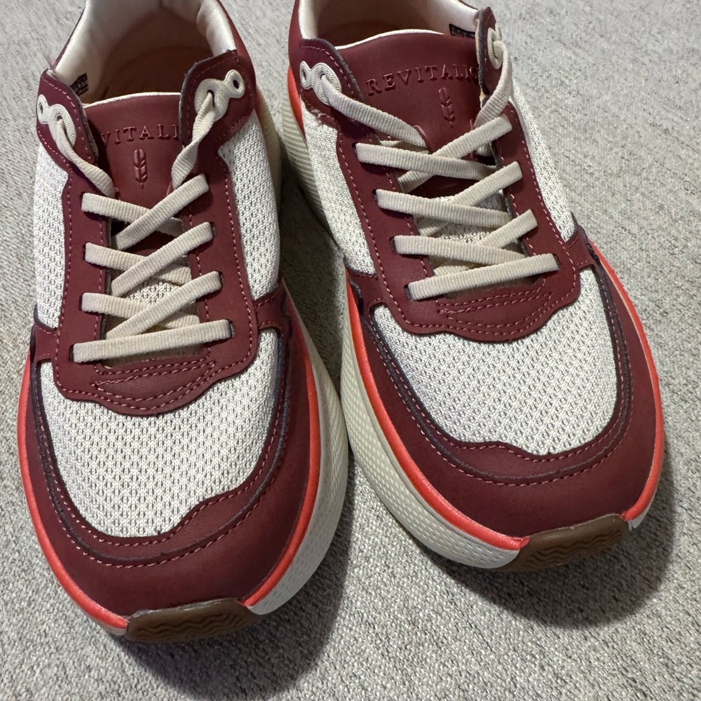 REVITALIGN Red and Cream Women's Shoes